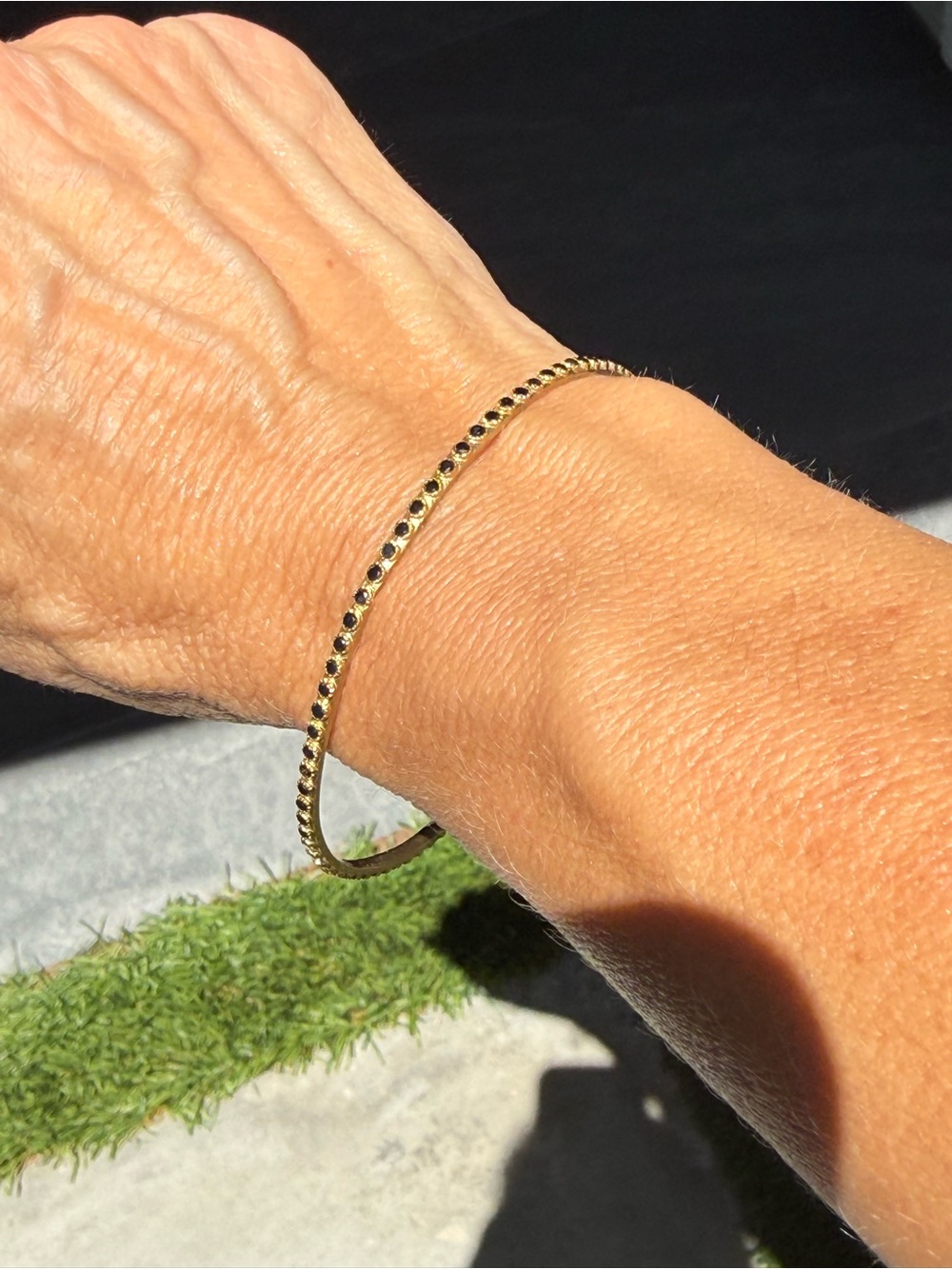Armenta Delicate Gold eternity bangle bracelet